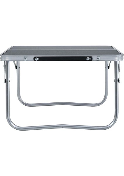 Ev & Bahçe - Katlanır Kamp Masası Gri Alüminyum 60X40 cm Ebat fırsatları