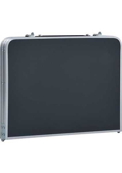 Ev & Bahçe - Katlanır Kamp Masası Gri Alüminyum 60X40 cm Ebat indirimleri