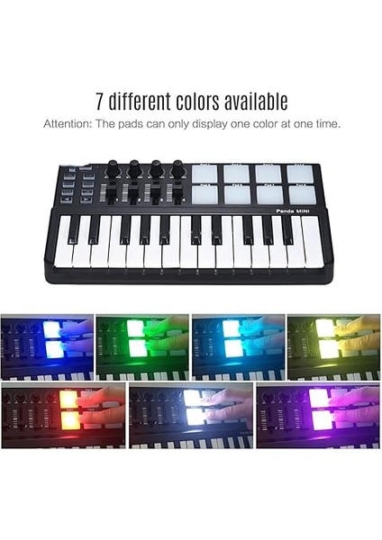 Portable Mini 25-Key USB Keyboard And Drum Pad Mıdı Controller Electronic Keyboard modelleri