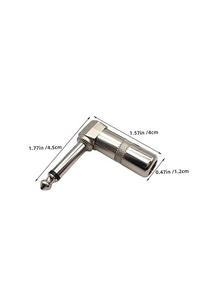 5 Adet Gitar Fişi: 6.35MM Dik Açı Mono 90 Derece Erkek Konnektörü Hoparlör Mikrofon Gitar Kabloları Çinko Alaşımlı Adaptörü fiyatları