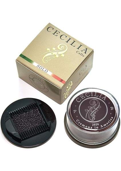 Cello Için 'solo' Reçine, Rosin Özel Formüle Edilmiş Selofan Reçine, Reçine Yayıcı Dahil (Tam Pasta)