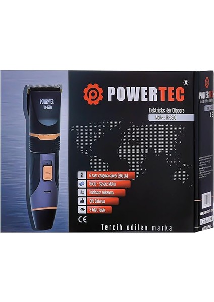 TR-3200 Profesyonel Şarjlı Saç Sakal Tıraş Makinesi fırsatları