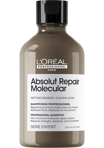 Professionnel Paris Serie Expert Absolut Repair Molecular Tüm Yıpranmış Saçlar Için Arındırıcı Şampuan 300ML