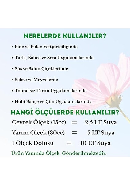 Sıvı Bitki Gübresi 1lt- Tüm Bitkiler Için -Yeşil Yapraklı Bitkilere Özel Bitki Besini fırsatları