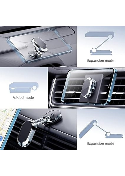 2022 Yükseltilmiş Manyetik Araç Telefon Tutucu – Katlanabilir & 360° Döner Tasarım, Süper Güçlü Mıknatıs, Yapışkanlı Montaj, Tüm Akıllı Telefonlarla Uyumlu, Kompakt Metal Gövde indirimleri