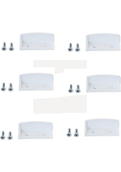Tutamak, Beyaz 6 Adet (12 Adet Akıllı Montaj Vidası Ile Birlikte)