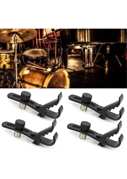 Adet Müzik Aleti Davul Seti Mikrofon Darbeye Dayanıklı Klips Davul Müzik Aleti Mikrofon Sabitleme Klipsi Darbeye Dayanıklı Montaj Kelepçesi Tutucu Müzik Aleti Malzemeleri fiyatları