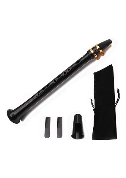 Severler Için Çanta Ahşap Rüzgar Enstrümanı ile Siyah Taşınabilir Mini Saksafon Küçük Saksafon fiyatları