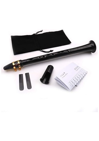 Severler Için Çanta Ahşap Rüzgar Enstrümanı ile Siyah Taşınabilir Mini Saksafon Küçük Saksafon modelleri