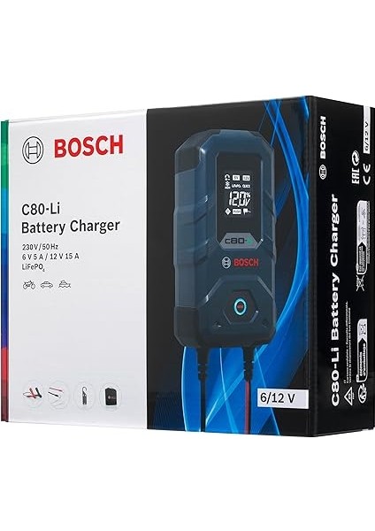 C80-LI 6V &12V Akü Şarj Cihazı C Serisi fiyatları