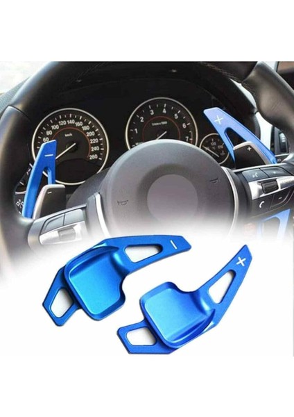 Direksiyon F1 Vites Kulakçığı Paddle Shift 2014-2018 Arası Mavi Bmw F36 M ile Uyumlu