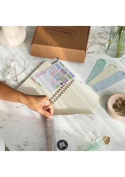 A5 Spiralli Sert Kapak Keten Düz Çizgisiz Tarihsiz Not Defteri Yeşil fırsatları