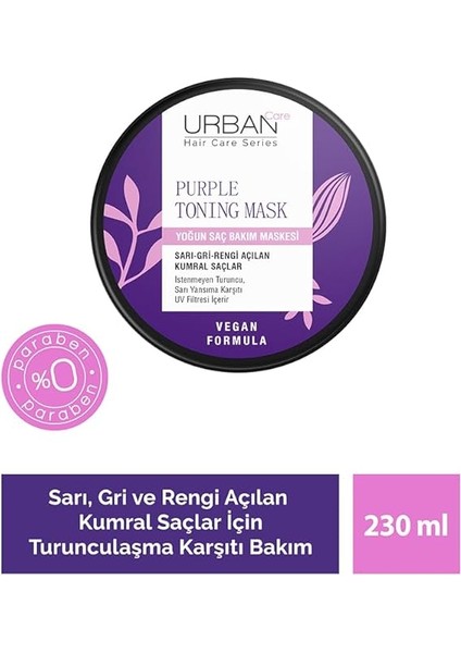 Care Turunculaşma Karşıtı Mor Yoğun Saç Bakım Maskesi 230 ml modelleri