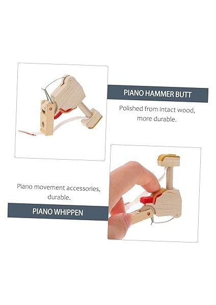 4 Adet Aksiyon Aksesuarları Keytar Klavye Çekiç Sapı Piyano Ahşap fiyatları