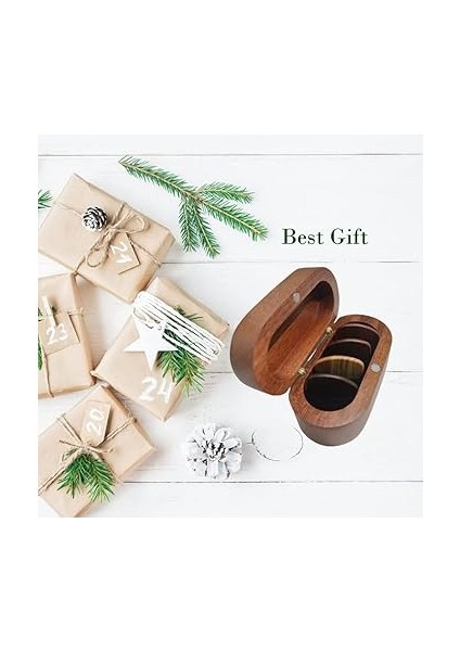 Gitar Penası Seti, 4 Adet Ahşap, Doğal Ahşap, Gitar Penası, Mini Gitar Kutusu indirimleri