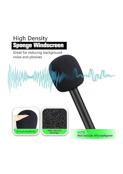 Köpük Mikrofon Kapağı, Rode Wireless Go Iı/pro ile Uyumlu, El Adaptörü Interview Go, Rode Yedek Pop Filtresi, Ses Patlamalarını Engellemek Için Uygundur fırsatları