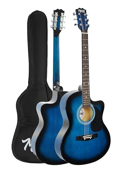 RG-540BL Kaliteli Kesik Kasa Mavi 40 Inç Akustik Gitar Seti 4/4 Yetişkin fiyatları