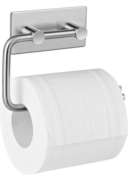 Paslanmaz Çelik Tuvalet Kağıdı Askısı Yapışkanlı Bant ile Kolay Montaj