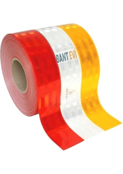 Evi Reflektif Bant Beyaz 5CMX5MT Reflektör Bant Beyaz Ikaz Bandı (5cm x 5m) indirimleri