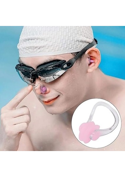 2 Takım Pembe Kulak ve Burun Tıkayıcı Havuz Seti | Silikon Yüzücü Tıkaç Seti – Burun Klipsi & Kulak Tıpası | Yetişkin & Çocuklar Için | Yüzme, Duş, Sörf ve Su Sporları Için | Saklama Kutulu modelleri