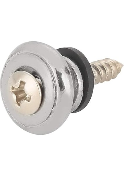 10 Adet Gitar Askı Kilidi Düğmesi Gitar Askı Kilidi, Gitar Askı Düğmeleri Metal Uç Pimi Vida ile Ukulele Elektrik Bas (Gümüş) indirimleri