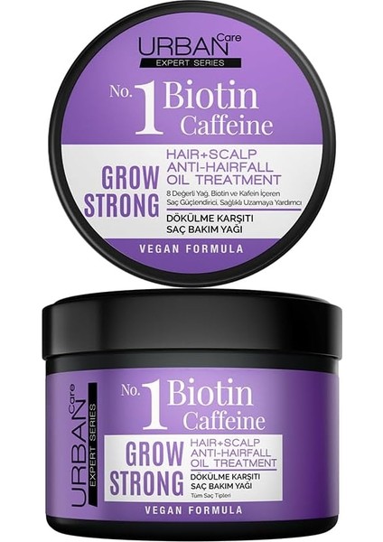 Care Expert Biotin & Kafein Dökülme Karşıtı Grow Strong Saç Güçlendirici Bakım Yağı 240 Ml- Vegan