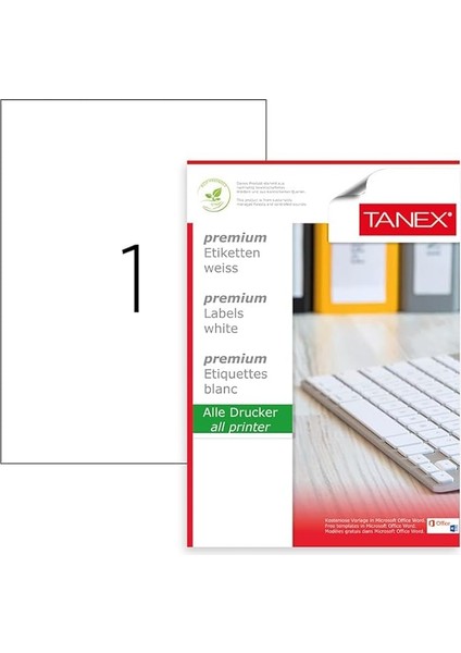 TW-2000 Lazer Etiket Beyaz