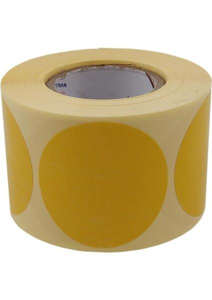 Etiketler , Hazır Al Hızlı Al Sarı Renk Zemin Baskılı Kuşe Etiket 40MM Çapında 500 Adet 40MM Kuka Çapı (Sarı)