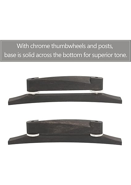 Caz Gitar Köprüsü Archtop Gitarlar Için Ayarlanabilir Ayar Çarkı ile Yüzen Archtop Köprüsü fırsatları