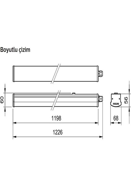 WT066C 40W Etanj LED Bant Armatür IP65 Nötr Beyaz 4000K 120 cm ( Su Geçirmez) fiyatları