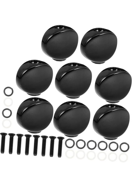 Akustik Gitarlar Için Gitar Mandalları 8 Adet Metal Ayar Mandalı Düğmeleri Vidalar Rondelalar Yüksek Hassasiyetli Ayar