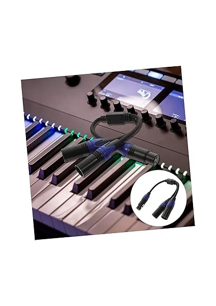 Sessiz Y Kablosu 1 Dişi - 2 Erkek 3 Pinli Kablolar Mikrofon Gitar ve Stüdyo Ekipmanları Için modelleri