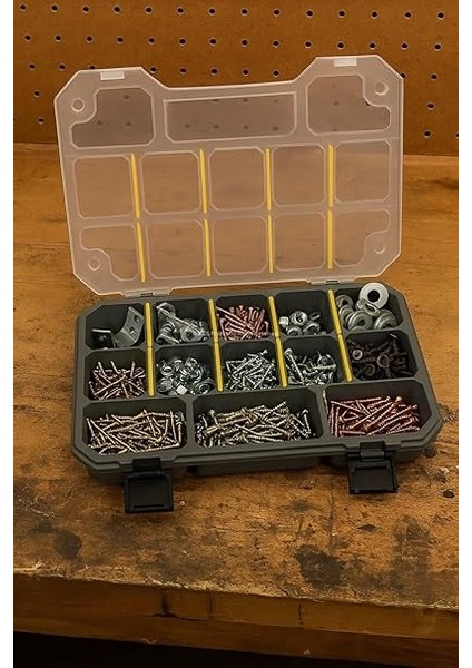 Made Slim Organizer 12 Bölmeli, Şeffaf, Düzenleyici Kutu, Polipropilen Malzeme, Çekmece Içi ve Masaüstü Kullanım Için, Hafif Taşınabilir, Saklama Kutusu (2 Adet) fiyatları