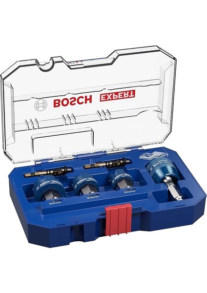 Professional 6 x Expert Sheet Metal Delik Testere Seti (Çelik Saclar, Paslanmaz Çelik Saclar, Çap 22 – 32 Mm, Darbeli Matkap Aksesuarı)