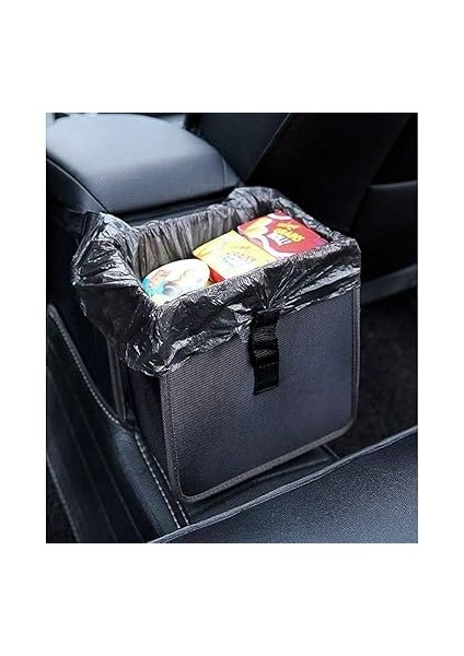Concept Oto Araba Ofis Çöp Kutusu Portatif Araç Içi Taşınabilir Kapaklı Pratik Su Geçirmez Askılı Çöp Kovası Düzenleyici Organizer Siyah fiyatları