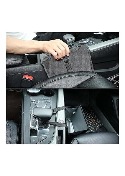 Concept Oto Araba Ofis Çöp Kutusu Portatif Araç Içi Taşınabilir Kapaklı Pratik Su Geçirmez Askılı Çöp Kovası Düzenleyici Organizer Siyah fırsatları