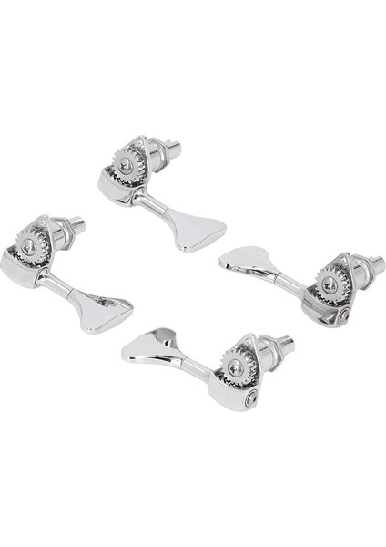 Bas Gitar Tuner Bas Gitar Tuning Peg Seti, Çinko Alaşım 20:1 Dişli Oranı, Açık 4 Dize Bas Makinesi Kafaları, Metal Gitar Tuner, Yedek Accories