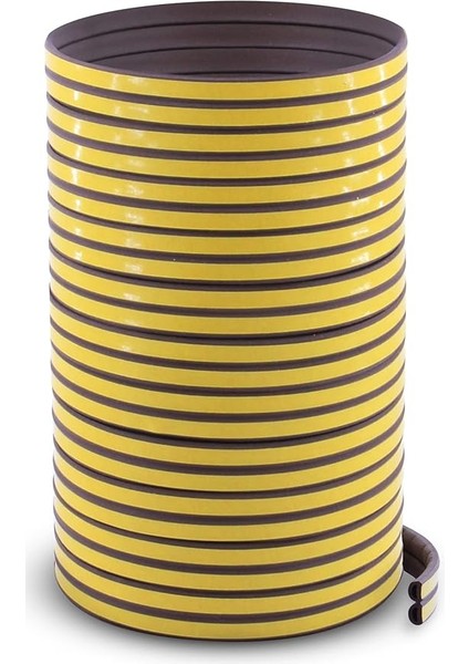 Kapı Pencere Su Soğuk Geçirmez Izolasyon Bandı Yalıtım Fitili (2X6=12MT, Kahverengi)