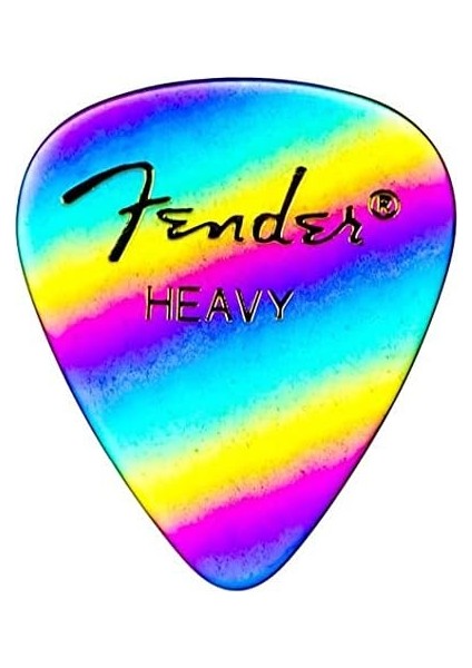 Müzik Fender 351 Shape Graphic Picks Rainbow - Heavy - 1 Adet Pena