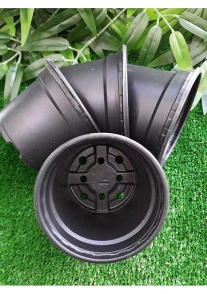 Vakum Saksı 50 Adet 10,5x8 cm 0,46 Lt Plastik Saksı Fide Saksısı