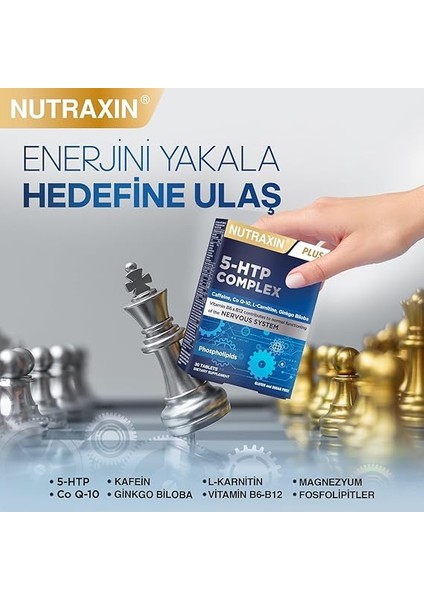 5-Htp Complex 30 Tablet – L-Karnitin, Ginkgo Biloba, Coq-10, Vitamin B6 & B12, Çinko ve Bitkisel Ekstreli Ruhsal ve Zihinsel Destek Takviyesi fiyatları