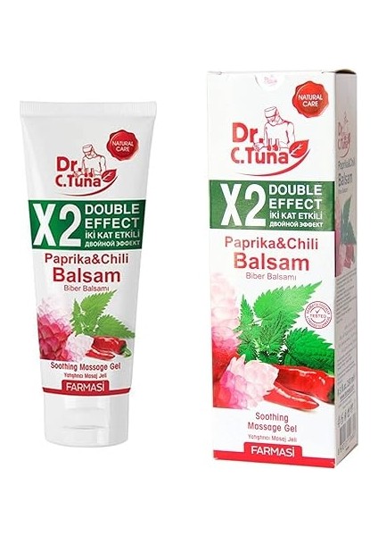 Dr.c.tuna 2 Kat Etkili Biberli Masaj Jeli 250ML (2 Adet) fiyatları
