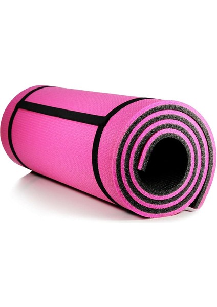 10 mm Pilates Kamp Matı Pembe Siyah 180CM modelleri