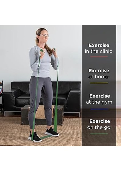 Theraband Pilates & Yoga Egzersiz Bandı Yeşil (Orta) modelleri