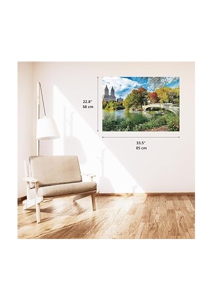 26194 1500 Parça Ağır Kart Stoğu Organik Eco Abd Yetişkinler ve Çocuklar Için Seyahat Eğlencesi 12+ Uft Puzzle Wanderlust: Charming Central Park, New York modelleri