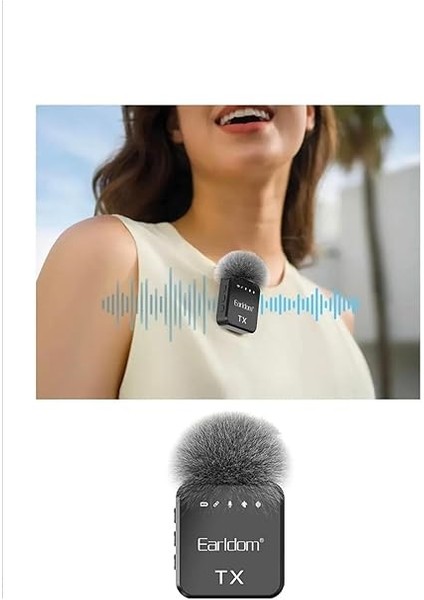 MC12 Tekli Yaka Mikrofonu, Kablosuz, Tak Çalıştır, Profesyonel Ses Kaydı, Siyah fırsatları