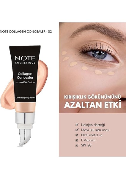 Collagen Concealer 02 Kolajen Içerikli Spf 20 Göz Altı Kapatıcısı fiyatları