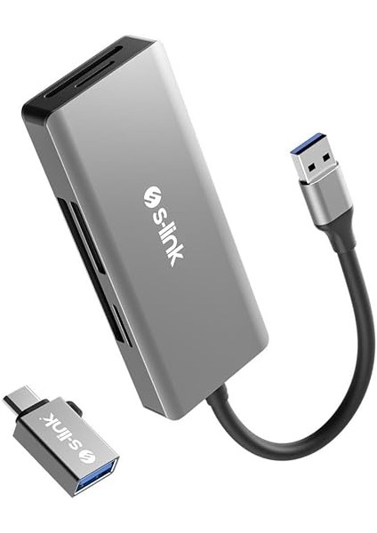 SL-CR51 Type C ve Usb3.0 To Cf/sd/m2 Ngff/micro Sd/ms 5 In 1 Metal Kart Okuyucu fiyatları