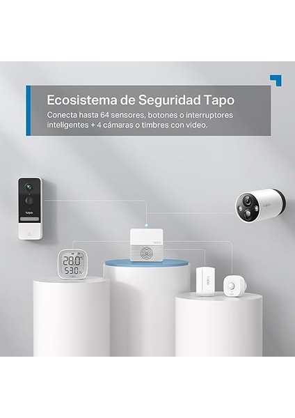 Tapo H200, Microsd Kart Destekli Akıllı Hub, Tapo Akıllı Anahtar, Düğme ve Sensörle Çalışır, 64 Cihaz + 4 Kapı Zili/kamera Bağlanabilir, 19 Zil Sesi Seçeneği, Kablolama Gerekmez fırsatları