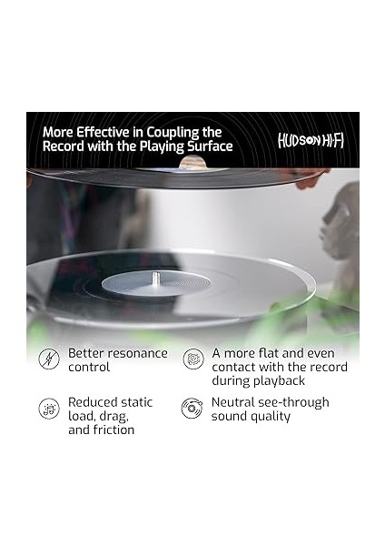 Hi-Fi Akrilik Döner Tabla Matı - 29,8 cm Şeffaf Vinil Plak Akrilik Mat - Hassas Işlenmiş Akrilik Döner Tabla Matı Kayıt Etiketi Girintili - 30,48 cm Döner Tabaklar Için Şeffaf Plak Matı modelleri